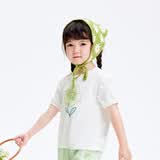 巴拉巴拉婴儿t恤宝宝打底衫女童上衣男短袖夏季全棉可爱 本白-抗菌-10101-201224117012 110