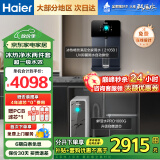 海尔（Haier）【国家补贴20%】家用净水器鲜活水Pro净水机RO反渗透自来水过滤器厨下直饮水机净饮机 【1000G轻奢】冰热直饮两件套