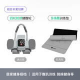 Keep【增肌组合】四轮肘撑健腹轮冰川灰+多场景训练垫 竹月灰