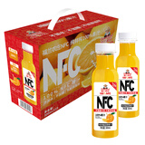 福兰农庄NFC橙汁果汁饮料100%纯鲜榨果汁0脂肪配料表干净300ml*10瓶礼盒装