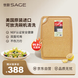 世廚（SAGE）美国进口切菜板抗菌砧板耐高温案板不伤刀易清洗带凹槽30*40*1cm