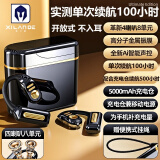 希兰德2025新款单次超长续航100小时开放式蓝牙耳机真无线不入挂耳Ai声控运动适用华为vivo小米oppo苹果 星际黑/声控/续航100小时/充电宝