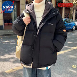 NASALIKE面包服两面穿棉衣男韩版潮流立领棉衣冬季ins加厚棉服外套棉袄潮 1688假两件棉衣黑色 XL
