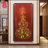 满绣园百福平安图苏绣成品挂画新中式玄关高端刺绣装饰画红色喜庆织锦绣 高密度百福胡桃木色圆角框 155*70