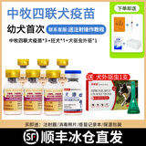 中牧四联犬疫苗狗狗幼犬套餐针小狗疫苗四联幼犬狗狗疫苗全套自打狂犬 【幼犬首次】四联3针+狂犬1针