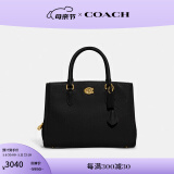 蔻驰（COACH）女士BROOKE CARRYALL 28号斜挎包手提包商务通勤女包 B4/黑色
