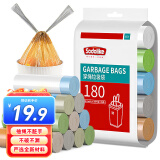 Sodolike 尚岛 抽绳手提式自动收口垃圾袋 180只中号45*50cm*10卷 加厚