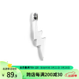 马登福叔美式复古纯银简约长款项链阿美咔叽工装吊坠配饰男女潮 大闪电