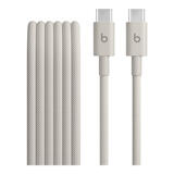 beats 耳机 手机充电线  编织连接线 Apple/苹果USB-C/type-c 数据线适用iPhone15 16 17手机/原装线 USB-C 转 USB-C 奔涌灰（1.5米）