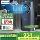 飞利浦（PHILIPS）【国家补贴】空调扇制冷风扇无叶电风扇家用冷风机水冷塔扇负离子电扇落地扇变频轻音立式循环扇 ACR4246X丨UV杀菌净化+三色夜灯+雾化加湿