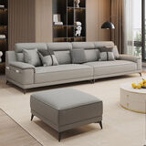 芝华士居全新款2025家用全套真皮沙发现代简约客厅大小户同款 接触面严选德国进口头层牛皮海绵 1.2米双扶手单人位