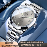 I&W CARNIVAL HWGUOJI士名表十大品牌手表男士全自动进口机芯夜光防水手表轻奢商务男表 爱沃驰光圈-冰岩灰-明星同款-精美礼品 精美礼盒