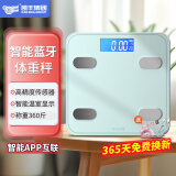 凯丰体重秤电子秤人体家用称重体脂秤一体秤高精准男女减肥智能健康蓝牙体重电子秤充电款 【可连接APP】青色-USB充电智能体脂秤