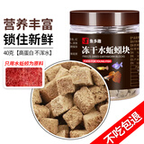 鱼多趣冻干水蚯蚓块 30g 粘贴鱼粮红线虫小型鱼孔雀斑马鱼热带鱼饲料