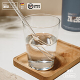 肖特圣维莎（SCHOTT ZWIESEL）德国进口水晶玻璃杯颜色喝水杯家用女生男士高颜值杯子礼盒送礼杯 透明色【赠21cm玻璃吸管】548ml
