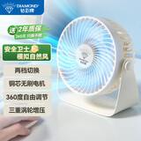 钻石牌桌面小风扇/小台扇/迷你USB手持便携风扇升级铜芯无刷电机小风扇家用学生宿舍办公室USB桌面风扇