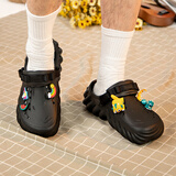 卡骆驰（crocs）男女波波洞洞鞋户外休闲时尚沙滩鞋包头拖鞋 207937-001 43-44