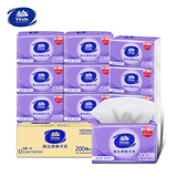维达擦手纸1层200抽*20包L码 酒店商场卫生间商用抽纸整箱VS2356