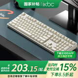 ikbc C108键盘机械键盘轴樱桃键盘电脑办公游戏键盘咖色有线红轴