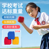 杜威克沙包丢投掷玩具儿童幼儿园小学生手工耐磨帆布团建道具三色3只装