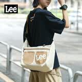 Lee【优惠特价】斜挎包男户外休闲大容量单肩包女通勤邮差包学生书包 奶茶色（拉链款）