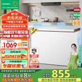 容声（Ronshen）300升冰柜减霜大容量卧式冷柜家用冷藏冷冻一级能效雪糕厨房囤货冰箱BD/BC-300ZMSM以旧换新