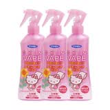 未来（VAPE）驱蚊喷雾日本进口驱蚊水防蚊虫叮咬室内户外防蚊喷雾驱蚊液 蜜桃香（粉色）3瓶