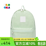 CILOCALA双肩包女M+号登山包校园电脑包大容量旅行包上班出游背包帆布书包 GREEN