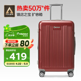 Diplomat外交官行李箱24英寸大容量拉杆箱男扩充层密码旅行箱女TC-6013TM
