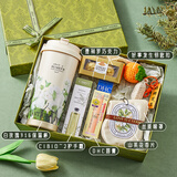 唐贝圣诞节生日礼物女生送女友闺蜜伴手礼盒实用小礼品定制保温杯礼盒 绿色保温杯护手霜润唇膏礼盒