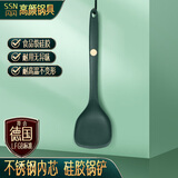 闪闪优品硅胶锅铲耐高温不粘锅专用硅胶铲不伤锅煎锅铲炒锅平底锅铲 内置不锈钢芯：一体成型不起泡