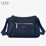 莱夫女包2025新款牛津布斜挎包女小包多层轻便帆布中老年妈妈包大容量 深蓝 青褐蓝 小包