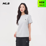 MLB短袖T恤男女时尚夏季休闲经典纯色圆领25新款3ATSB0153-44MGS-L