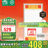 雷士（NVC）风暖浴霸 真双风口卫生间暖风照明排气一体机浴室集成吊顶 Y310