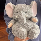 赟娅小熊猫玩偶小浣熊毛绒玩具娃娃公仔睡觉抱送男女朋友生日礼物 小灰象玩偶35厘米