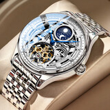 马克华菲（FAIRWHALE）手表男自动机械手表夜光防水国表瑞士品质腕表生日礼物送老公6100