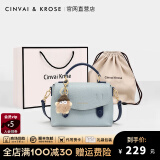 CinvaiKrose官网包包女包轻奢小方包女生新款2025手提单肩包斜挎包女神节礼物 蓝色-CK女包生日礼物送女友