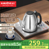 金灶（KAMJOVE）全自动上水电热水壶 智能手柄上水烧水壶 保温泡茶茶具 恒温电茶炉 F7银色版