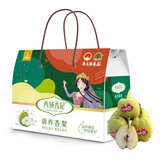 西域香妃 新疆库尔勒香梨 新鲜时令水果梨子 特大果 整箱礼盒装 香梨2.5KG礼盒装/单果140-200克