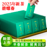 龍茗2025年新茶绿茶碧螺春明前特级锁鲜小袋茶叶40袋*4克