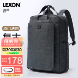 乐上（LEXON）休闲双肩包男14/15.6英寸笔记本电脑包通勤旅行包轻便书包绿色
