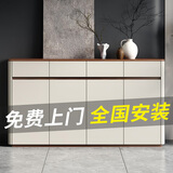 雷扬鞋柜简约现代家用门口入户玄关柜烤漆鞋柜新款2026爆款储物柜鞋橱 【香槟哑光】 82长鞋柜落地款