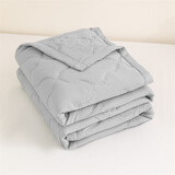 雅鹿空调被夏凉被可机水洗夏季单双人2025新款夏天学生宿舍薄被子被芯 高级灰 150*200cm