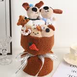 爱夕卡通玩偶花束女生日礼物女士永生花伴手礼送女友闺蜜儿童老婆