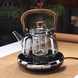 全度玻璃提梁壶家用小型电陶炉煮茶器烧水壶大容量保温玻璃茶壶 提梁壶+魔术师电陶炉