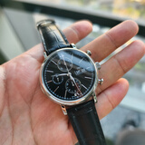 【二手99新】万国IWC瑞士手表 柏涛菲诺达文西男士自动机械腕表大表径商务款计时款后镶钻 二手奢侈品 IW391008 黑盘红60计时