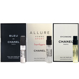 香奈儿（Chanel）蔚蓝男士香水小样旅行装试用体验装 木质香调 （蔚蓝+运动+梧桐影木）1.5ml*3