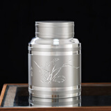 斑锡·龙手刻四君子锡罐手工纯锡茶叶罐中大号装密封储茶罐个旧锡器茶罐 中号手刻四君子*兰 540ml