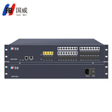 国威GW1000机架式集团程控电话交换机 4-8外线16-48分机 网络电脑软件管理计费酒店叫醒来显 GW1000-4外线24分机