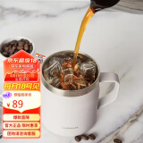 乐扣乐扣（LOCK&LOCK）遇见咖啡杯保温保冷桌面杯男女情侣水杯子390ML白色LHC4218WHT